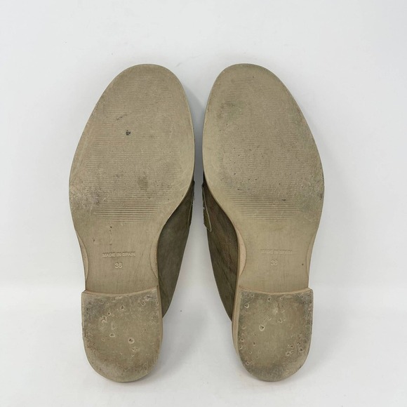 Sundance Embroidered Leather Mule Wms 38 Green Pewter Leather Embroidered Slide - Picture 11 of 11